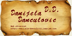 Danijela Dančulović vizit kartica